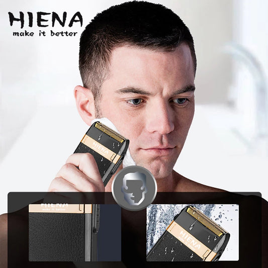 HIENA Electric Shaver Trimmer For men hair clipper Men's shaver Barber professional Razor Reciprocating Foil Shaving Machine USB